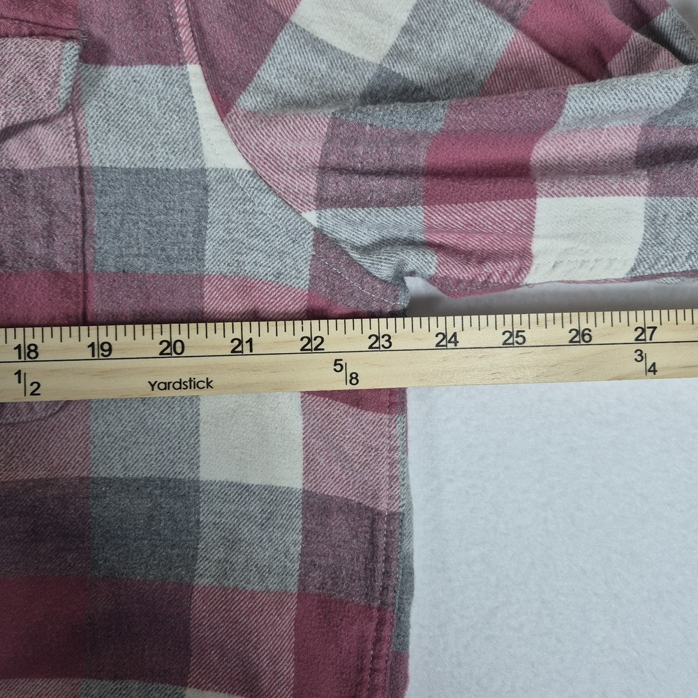 American Eagle Flannel Shirt Mens Large Long Sleeve Plaid "Super Soft" Granola - Picture 8 of 11